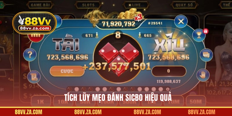 Tích lũy mẹo đánh Sicbo 88VV hiệu quả