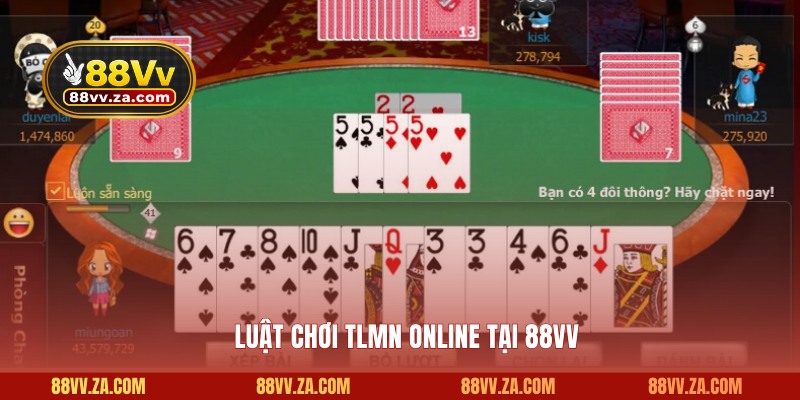 Luật chơi TLMN online tại 88VV